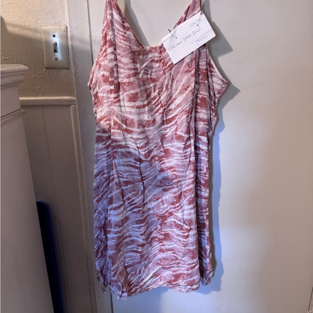 Elegant Pink and White Women's Dress